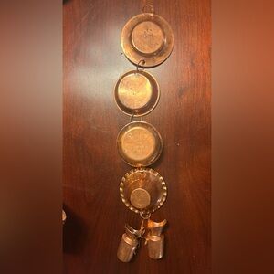 Vintage antique miniatures  6 piece copper dish set decor Middle East